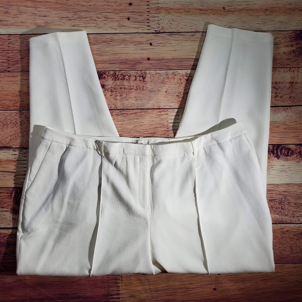 Cato Classic Ankle Dress Pants Plus Size 24W White